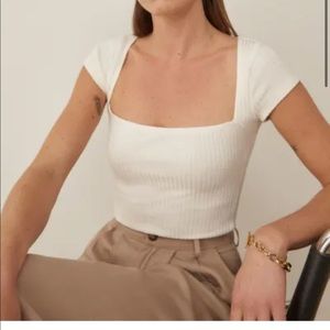 Reformation Bardot Knit top